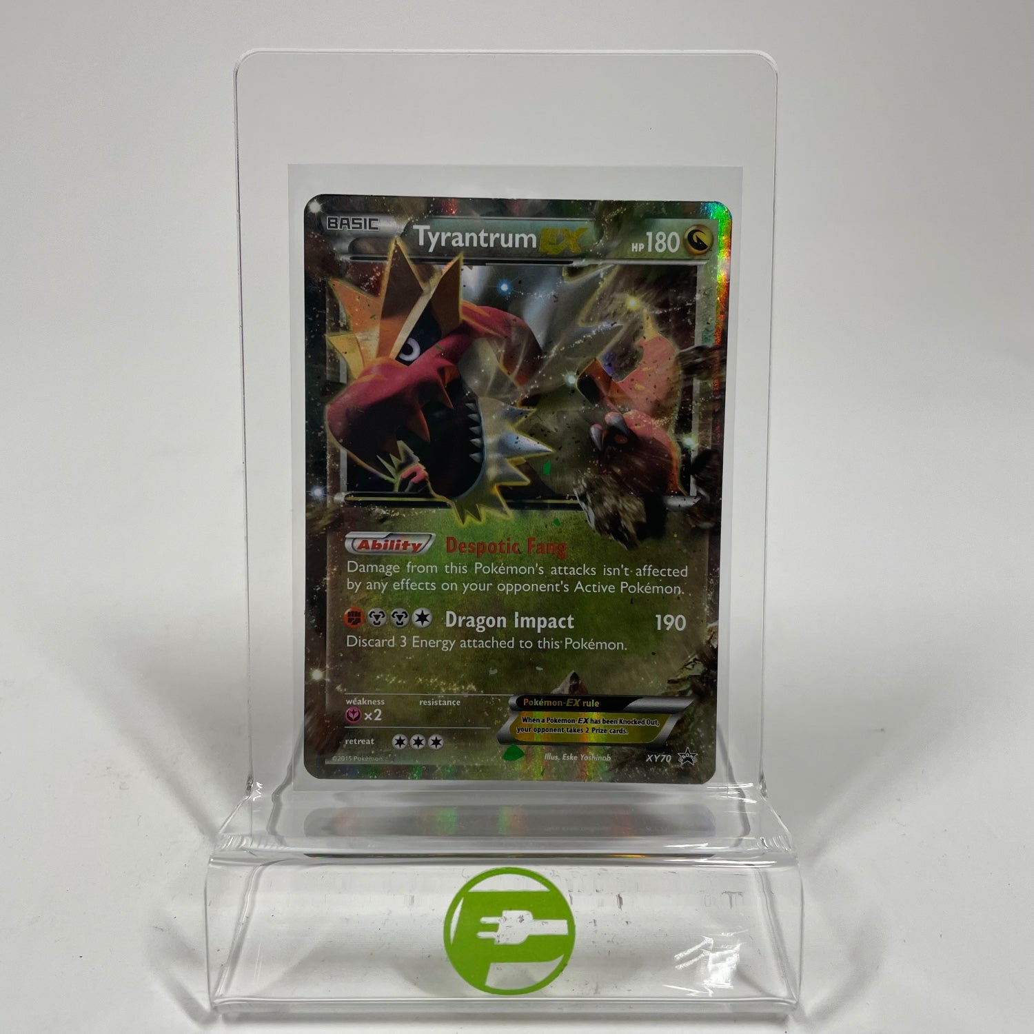Pokemon Tyrantrum EX xy70 XY Black Star Promos Holo Jumbo Oversized
