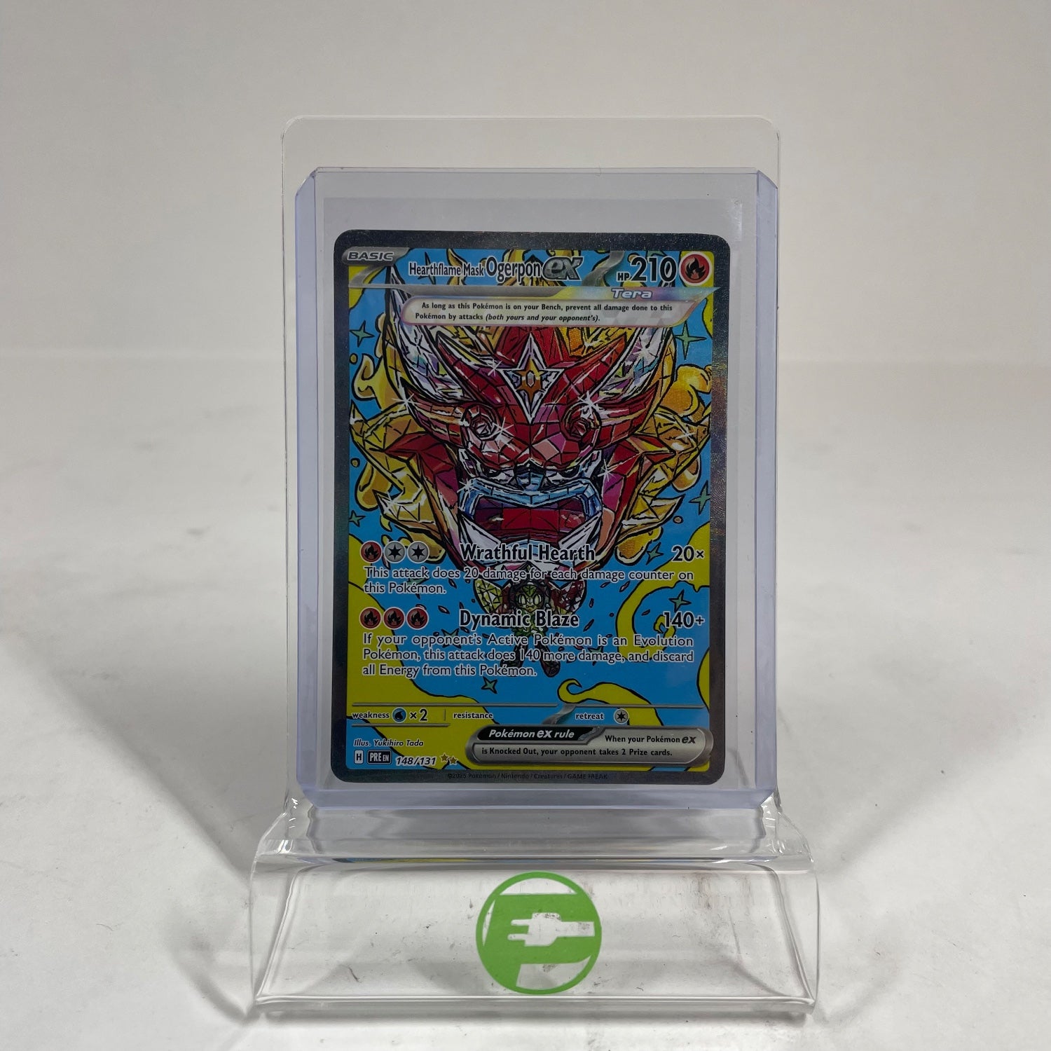 pokemon ogerpon card Hearthflame Mask Ogerpon ex - 148/131