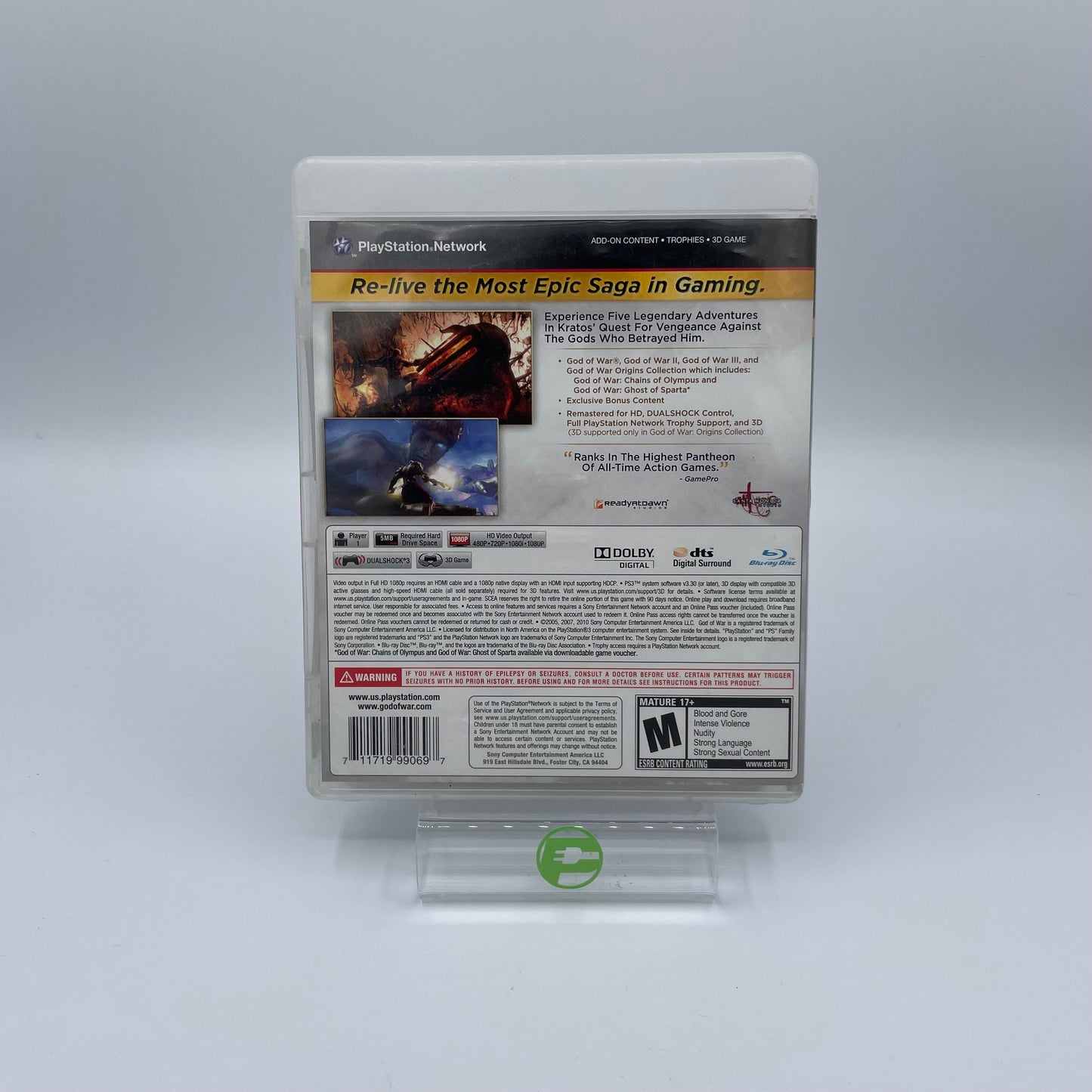God of War Saga Dual Pack (Sony PlayStation 3 PS3, 2012)
