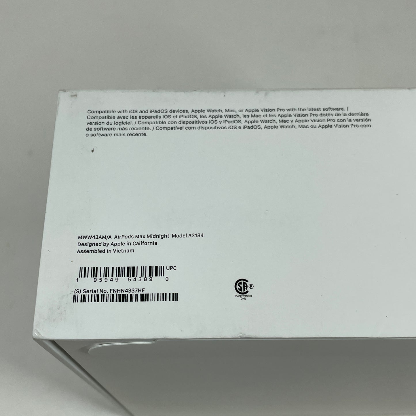 New Apple AirPods Max USB-C Wireless Over-Ear Headphones Midnight MWW43AM/A