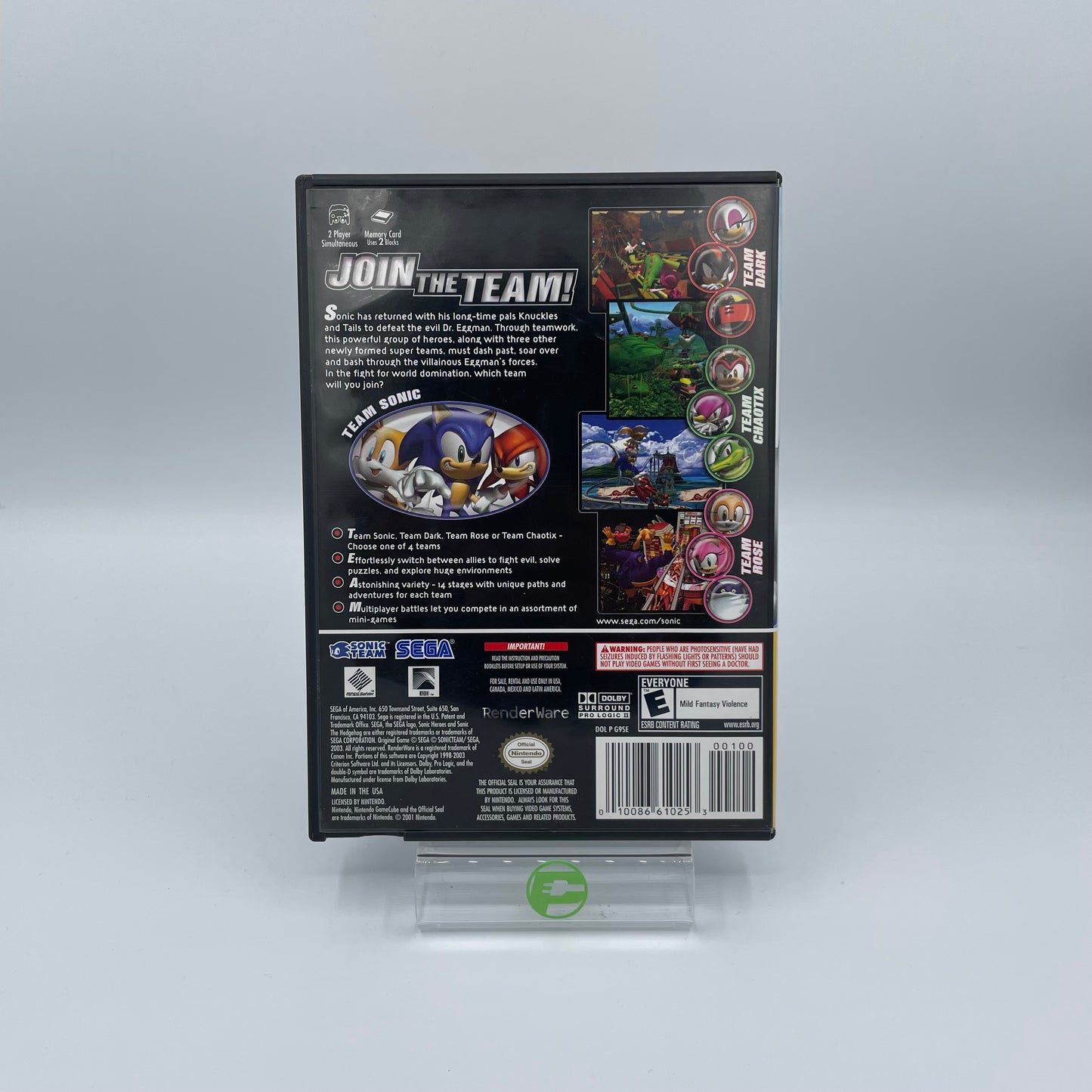 Sonic Heroes (Nintendo GameCube, 2004)