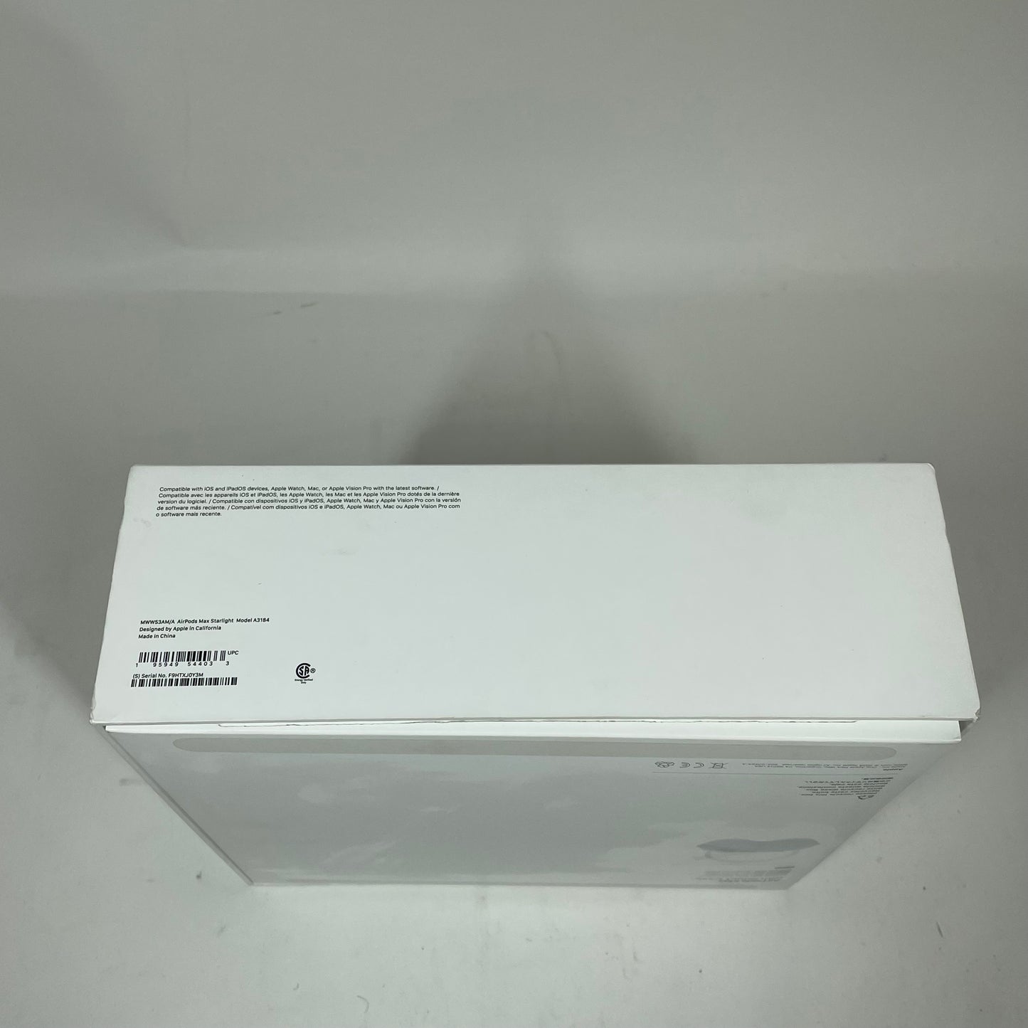 Apple AirPods Max USB-C Wireless Over-Ear Headphones Starlight MWW53AM/A