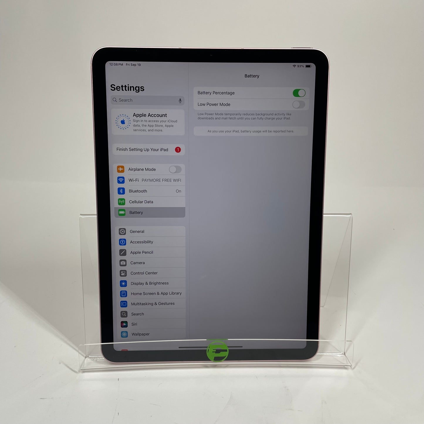 Unlocked Apple iPad Air 4th Gen 64GB 18.5 Gold MYJ02LL/A