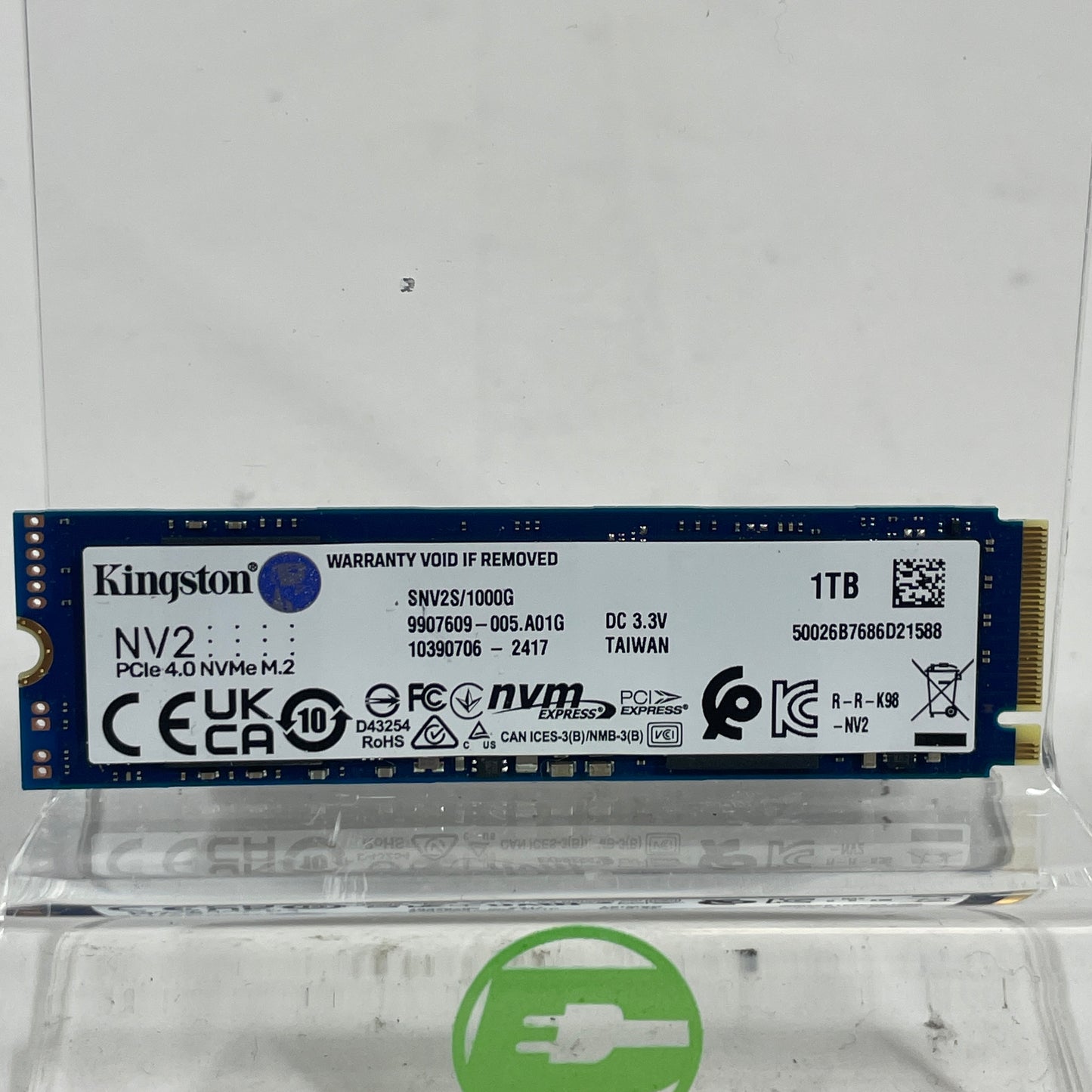 Kingston 2280mm NV2 1TB M.2 NVMe Gen 4.0 x 4 SSD SNV2S/1000G