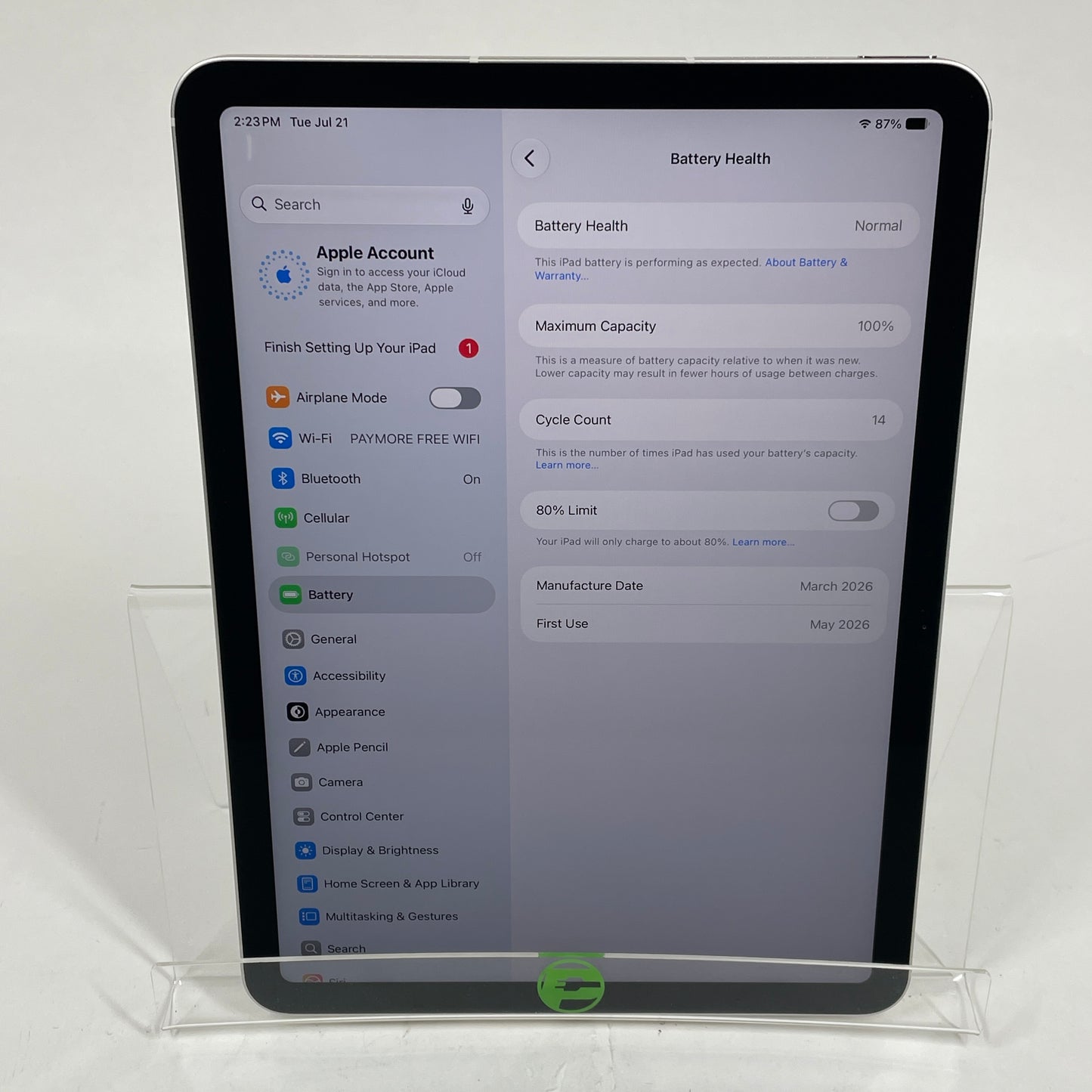 Factory Unlocked Apple iPad Air 11" M4 128GB Starlight MH7A4LL/A