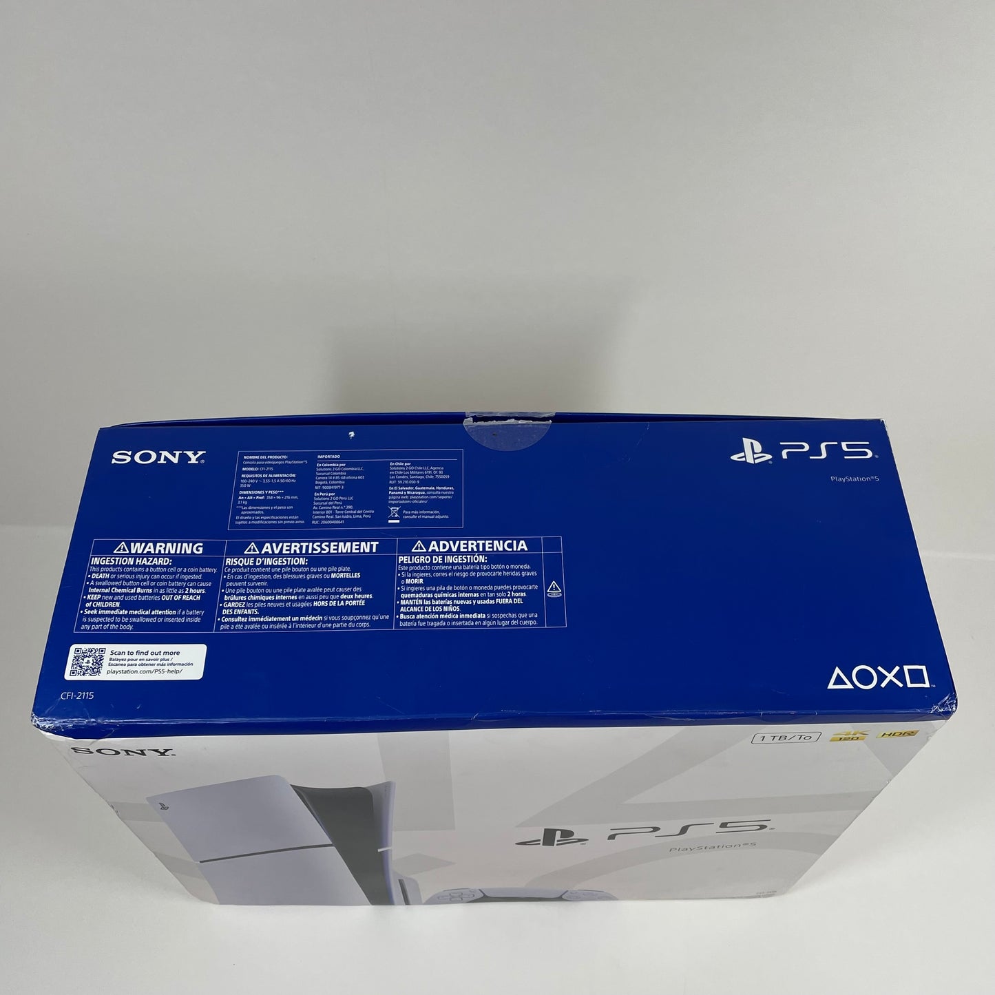 Sony PlayStation 5 Slim Disc Edition PS5 1TB White Console Gaming System CFI-2115