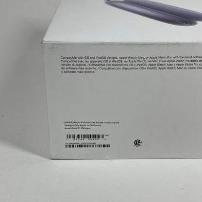 Apple AirPods Max USB-C Wireless Over-Ear Headphones Purple MWW83AM/A
