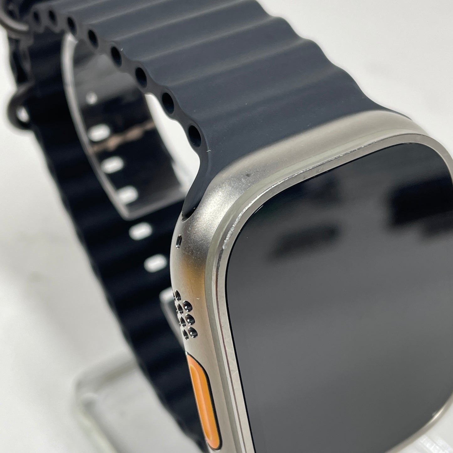 Unlocked Apple Watch Ultra 49MM Natural Titanium Black Ocean Band NNH83LW/A