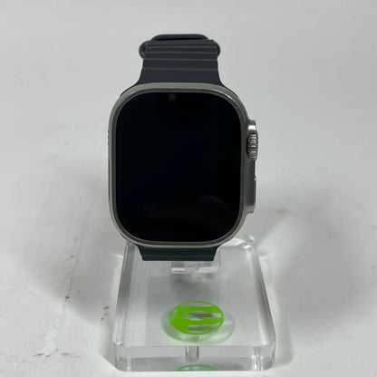 Unlocked Apple Watch Ultra 49MM Natural Titanium Black Ocean Band NNH83LW/A