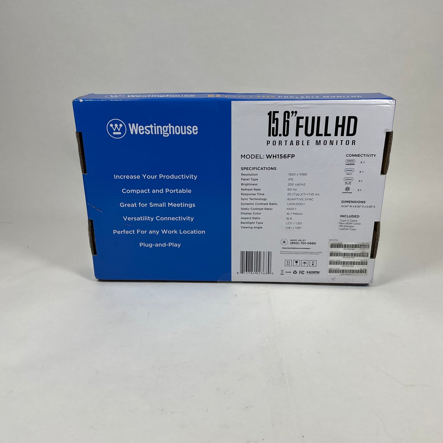 New Westinghouse 15.6" Portable Monitor