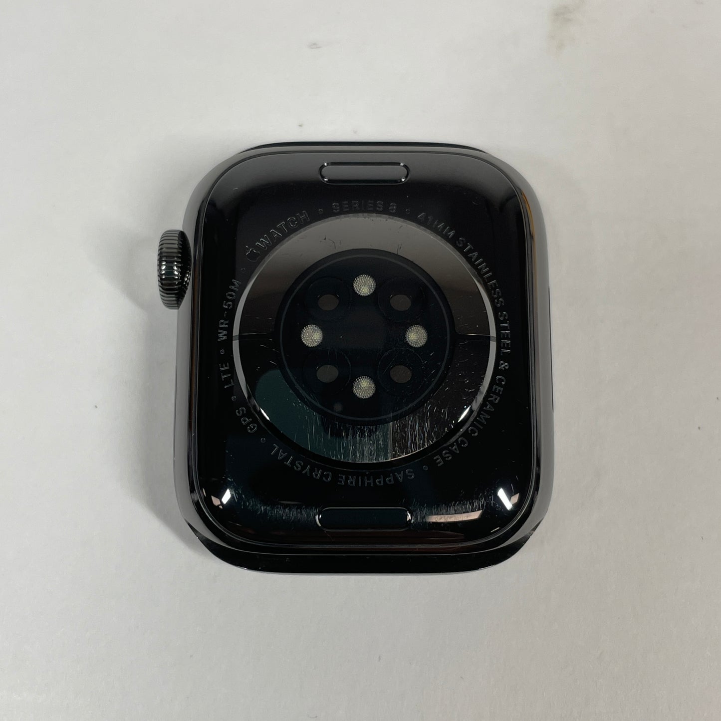 Unlocked Apple Watch Series 8 41MM Graphite Stainless Steel Milanese Loop MNJL3LL/A