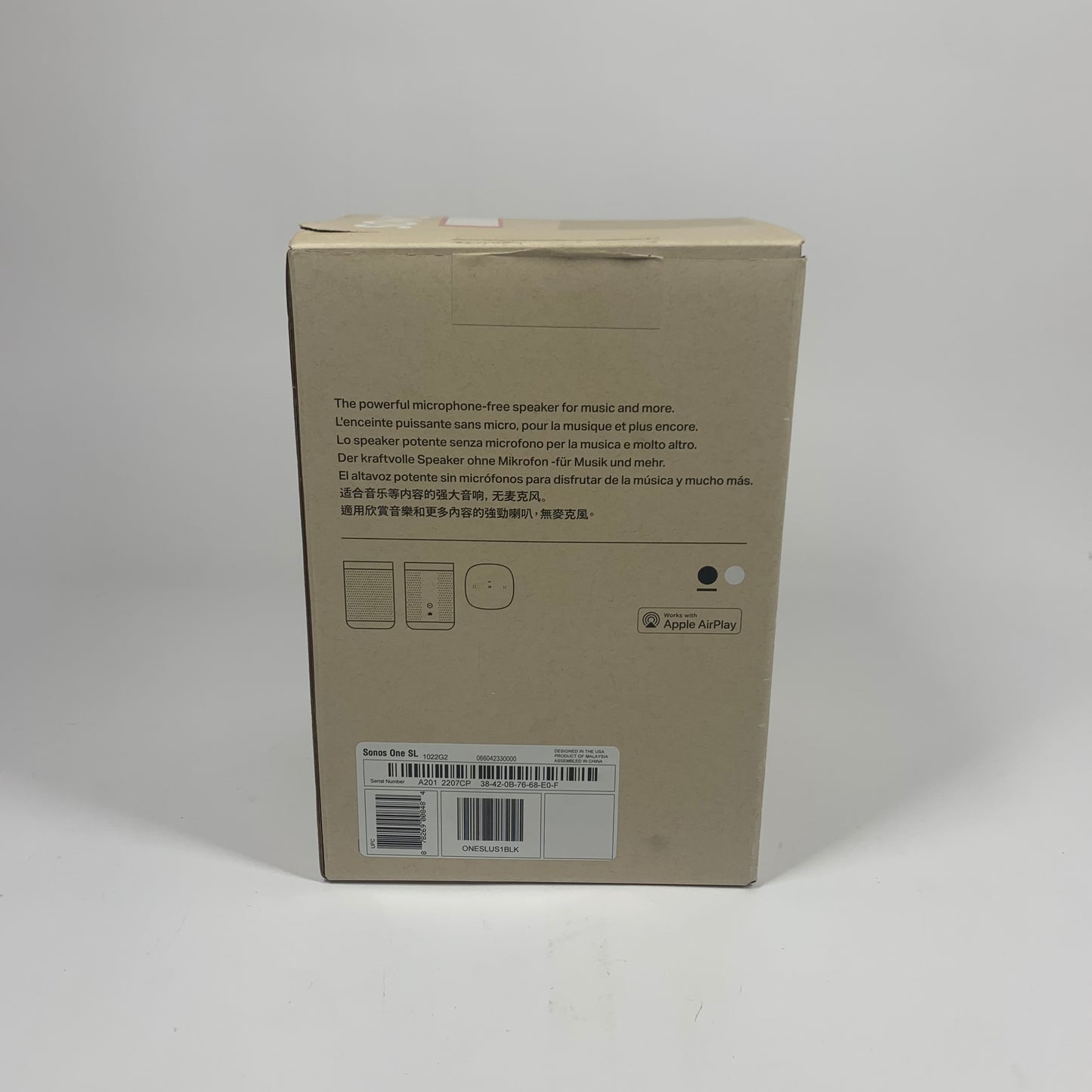 Sonos One SL Wi-fi Speaker Black 1022G2