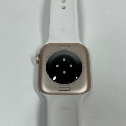 GPS Only Apple Watch Series 11 42MM Rose Gold Aluminum Light Blush Sport Band MEU04LW/A