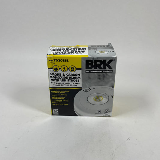 BRK Smoke & Carbon Monoxide Alarm w/ LED Strobe 7030BSL