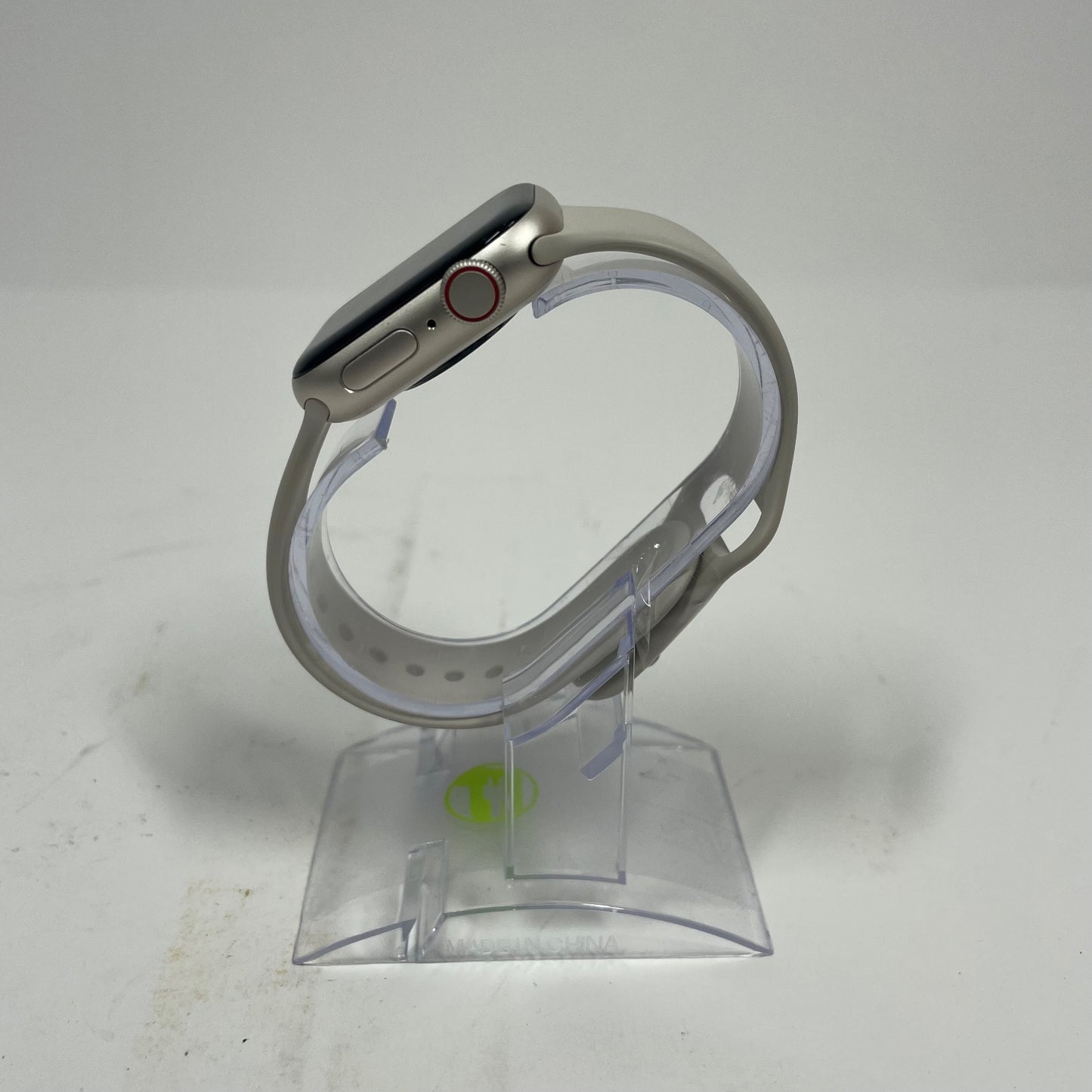 Unlocked Apple Watch SE 2nd Gen 40MM Silver Aluminum Beige Sport Band MNTK3LL/A