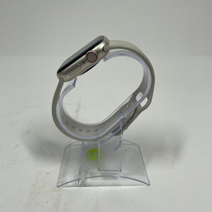 Unlocked Apple Watch SE 2nd Gen 40MM Silver Aluminum Beige Sport Band MNTK3LL/A