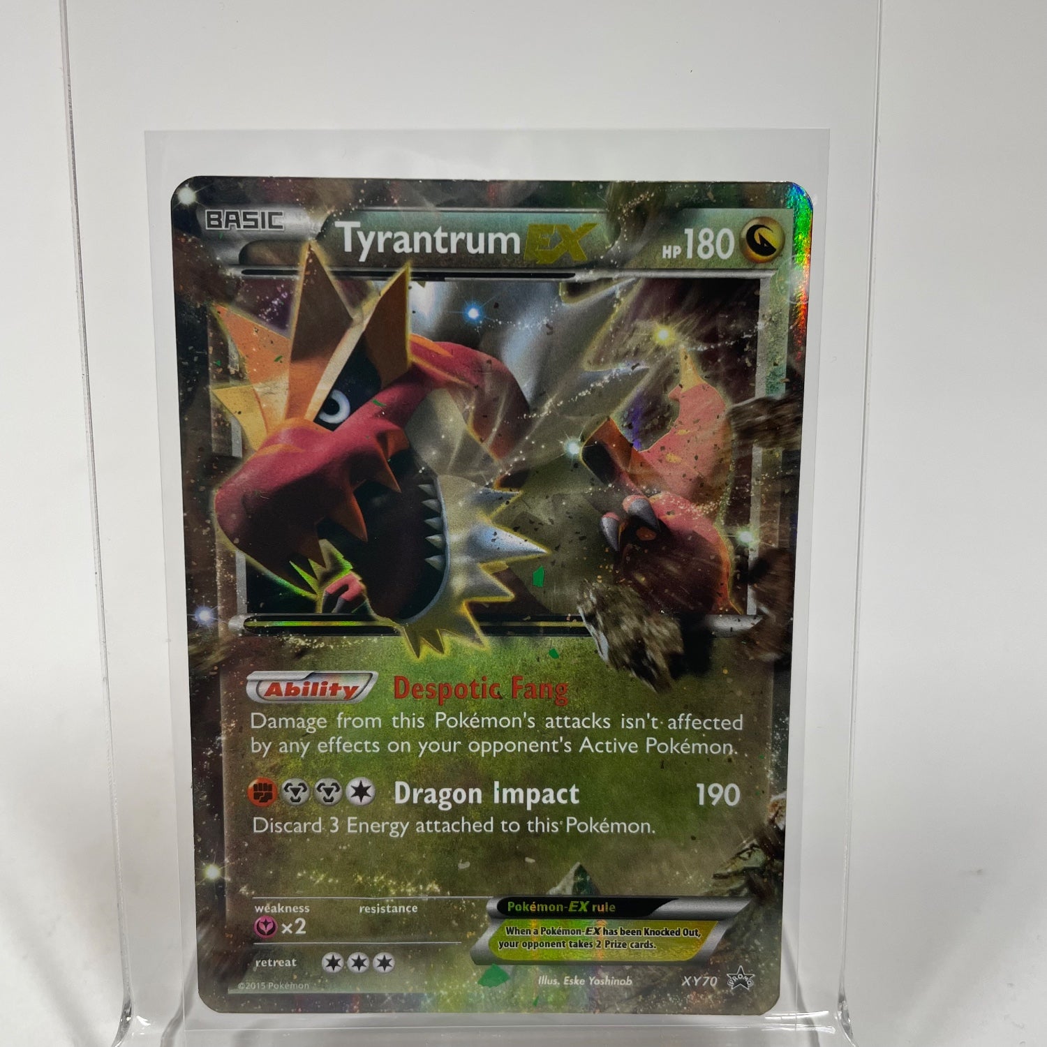Pokemon Tyrantrum EX xy70 XY Black Star Promos Holo Jumbo Oversized Pokemon Tyrantrum EX xy70 XY Black Star Promos Holo Jumbo Oversized