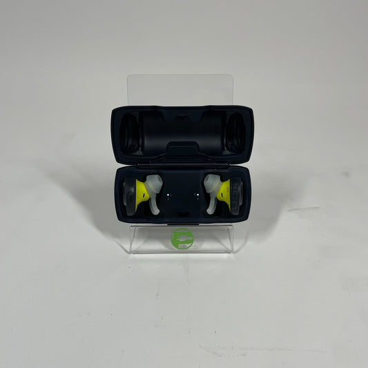 Bose SOUNDSPORT FREE WIRELESS Headphones Earbuds Midnight Blue Citron