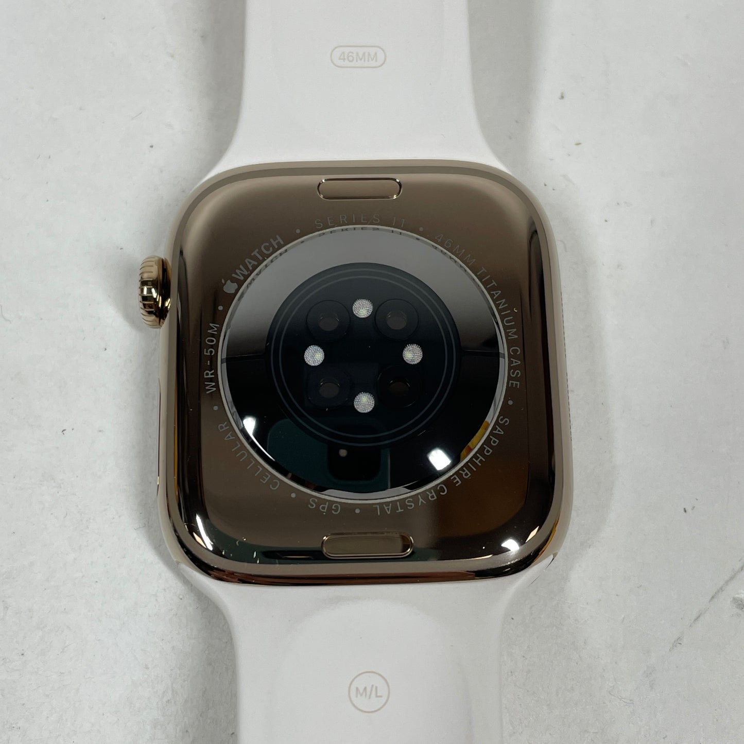 Unlocked Apple Watch Series 11 46MM Gold Titanium Light MFD64LW/A