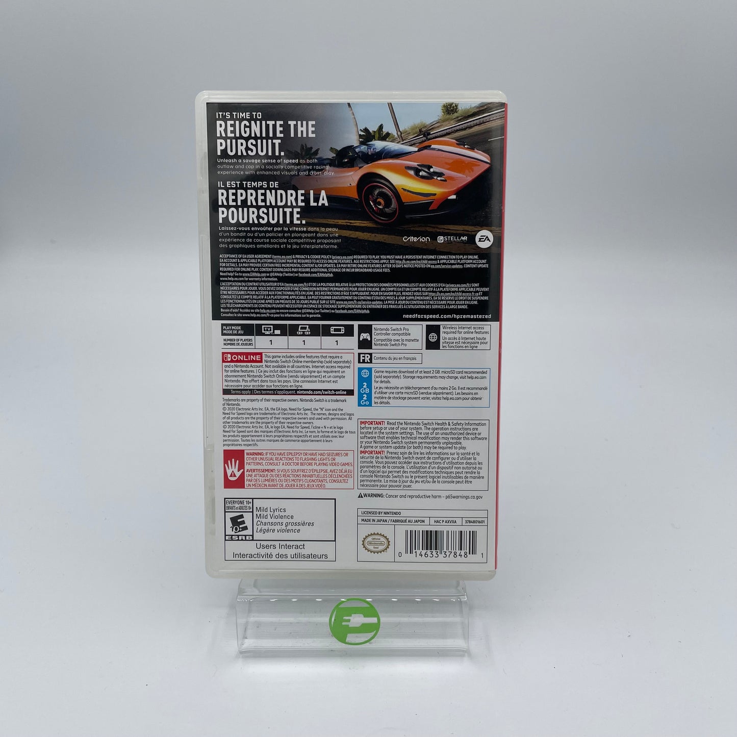 Need for Speed: Hot Pursuit Remastered (Nintendo Switch, 2020)
