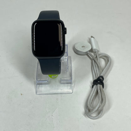 Unlocked Apple Watch SE 2nd Gen 44MM Midnight Aluminum Midnight Sport Band MRH73LL/A