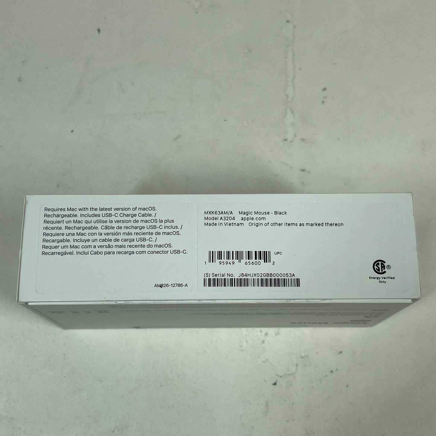 Apple Magic Mouse MXK63AM/A Black USB-C