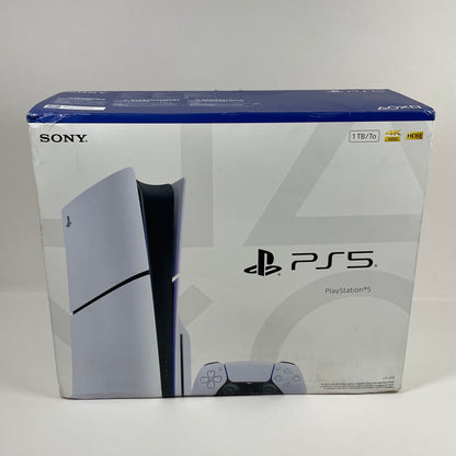 Sony PlayStation 5 Slim Disc Edition PS5 1TB White Console Gaming System CFI-2115