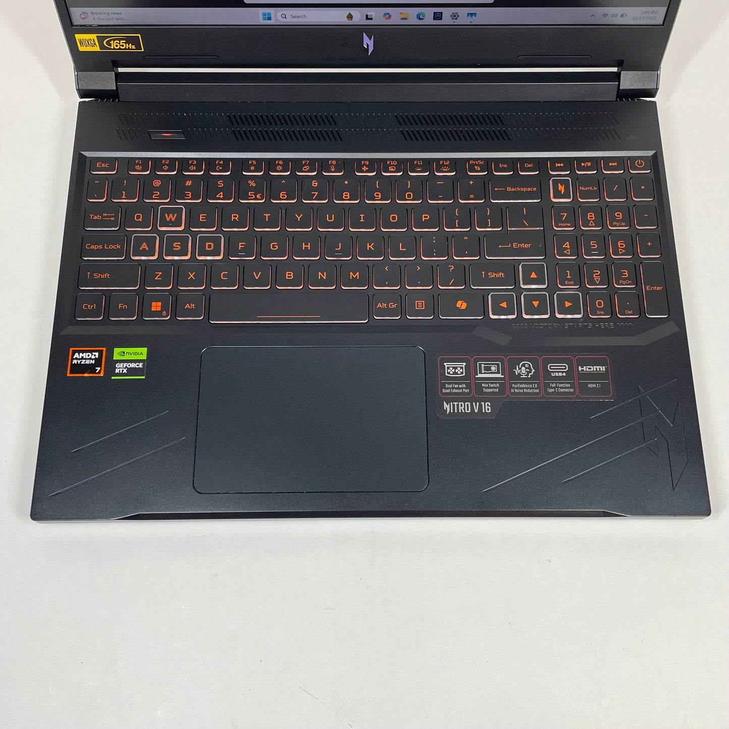 Acer Nitro V 16 ANV16-41 16" Ryzen 7 8845HS 3.8GHz 32GB RAM 1TB SSD GeForce RTX 4060
