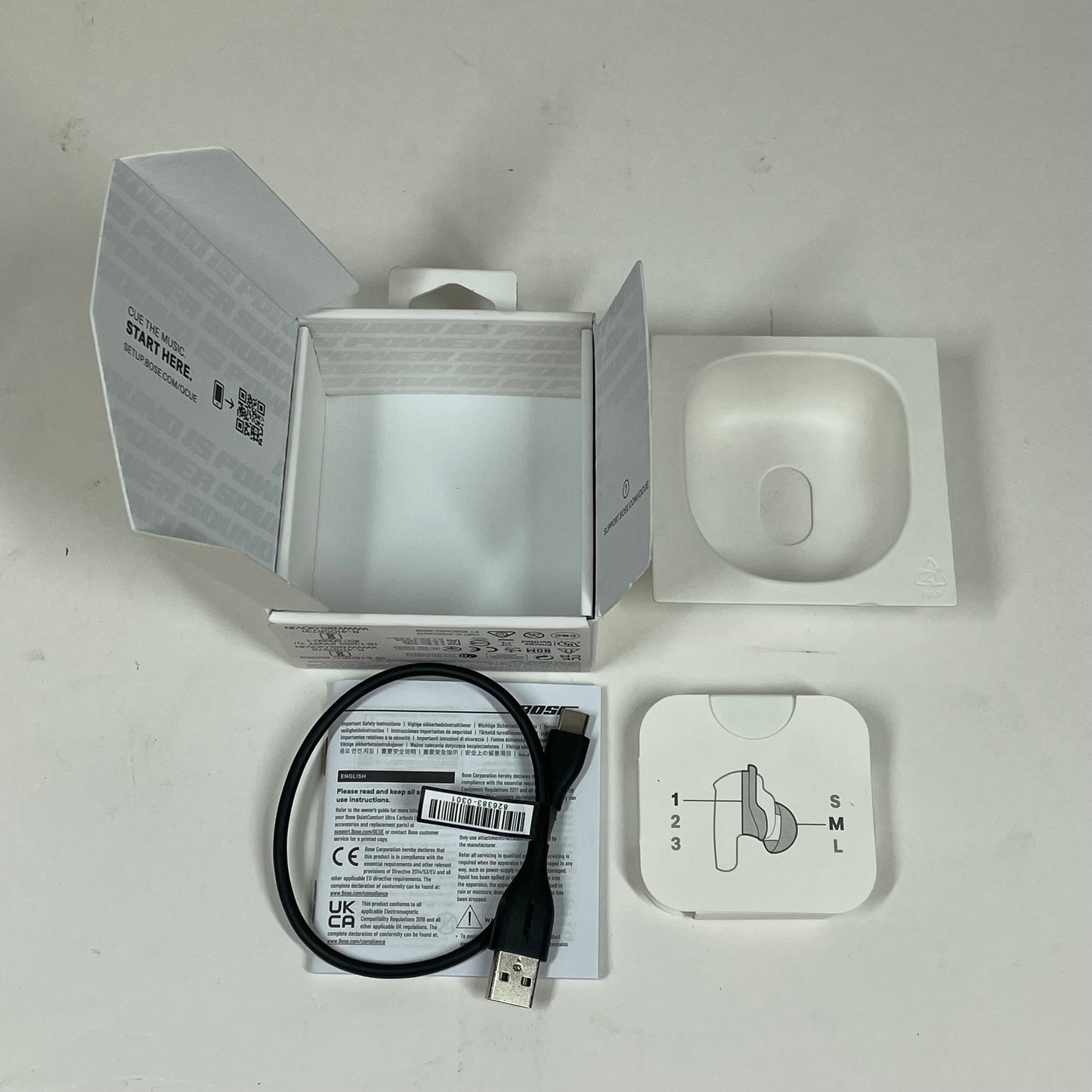 Bose QuietComfort Ultra In-Ear Noise Cancelling Bluetooth Headphones Moonstone Blue 882826-0050