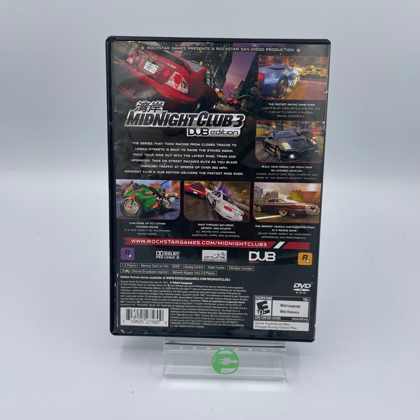 Midnight Club 3 Dub Edition (Sony PlayStation 2 PS2, 2005)