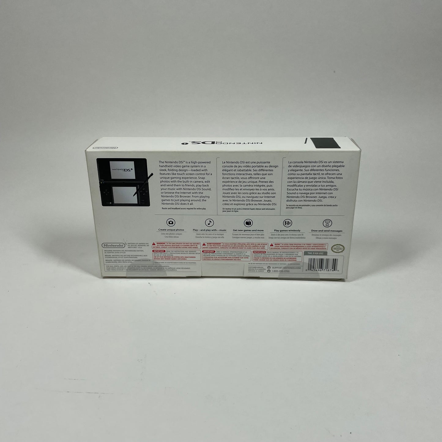 New Nintendo DSi Handheld Game Console TWL-001 Black
