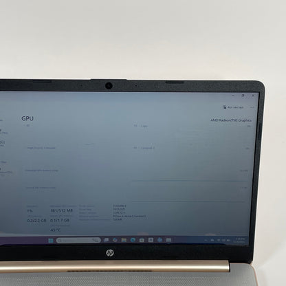 HP Laptop 15-ef1077nr 15.6" Athlon Gold 3150U 2.4GHz 4GB RAM 256GB SSD