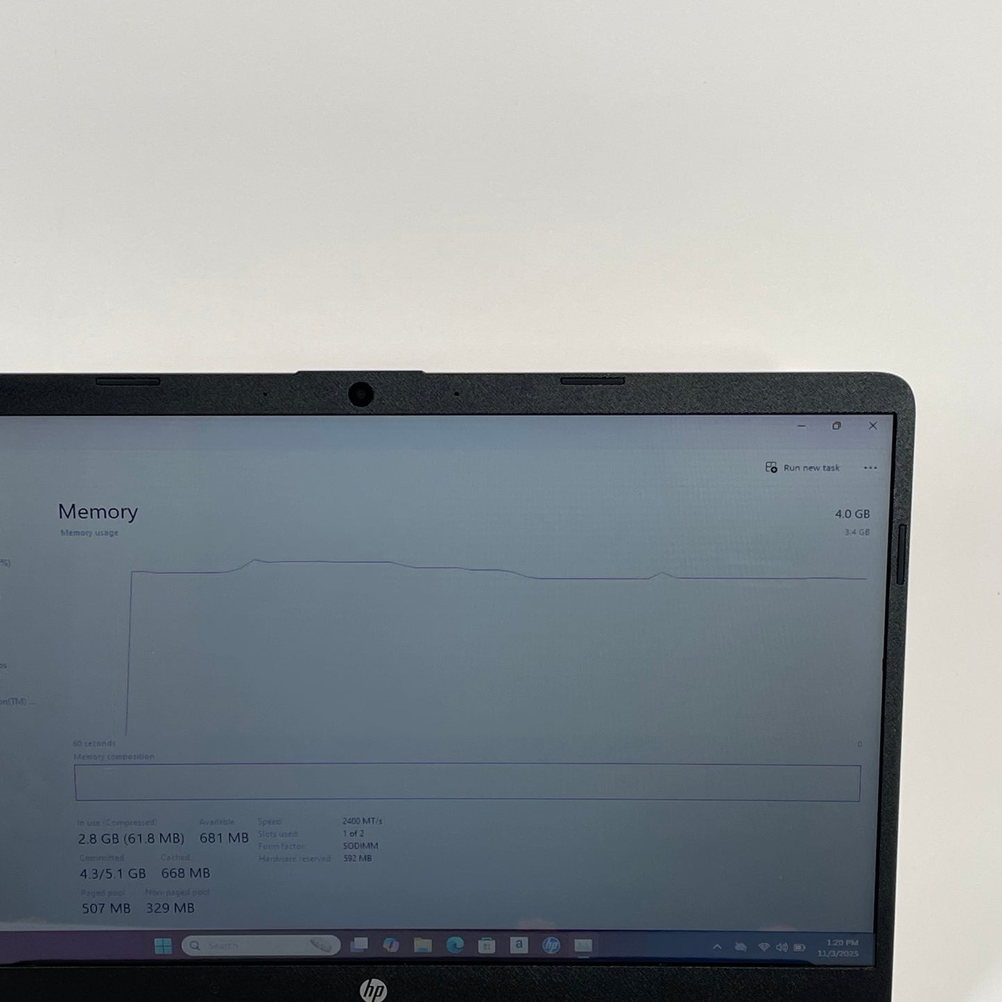 HP Laptop 15-ef1077nr 15.6" Athlon Gold 3150U 2.4GHz 4GB RAM 256GB SSD