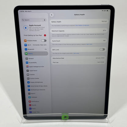 WiFi Only Apple iPad Air 13" M3 128GB Space Gray MCNH4LL/A