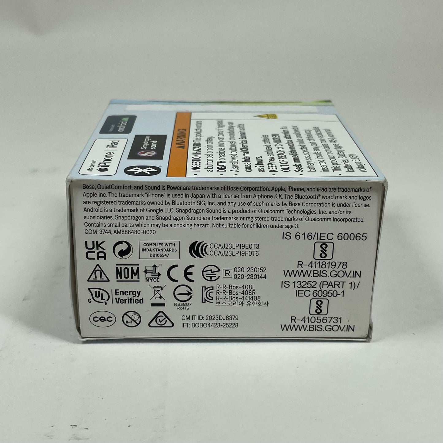 Bose QuietComfort Ultra In-Ear Noise Cancelling Bluetooth Headphones Moonstone Blue 882826-0050