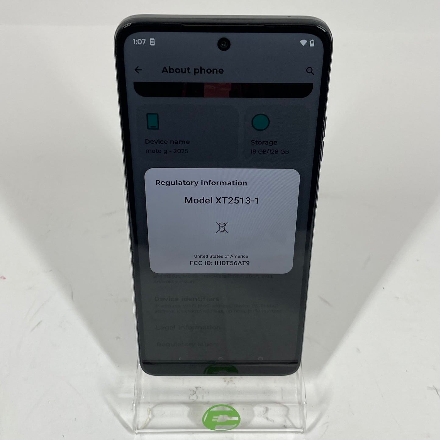 Xfinity Mobile Motorola Moto G 5G 128MB 15 Sage Green XT2513-1