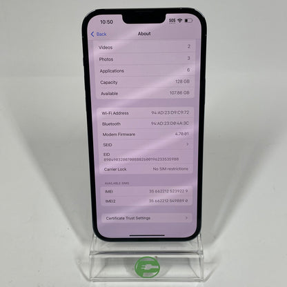 AT&T Apple iPhone 13 Pro Max 128GB Sierra Blue NLF53LL/A