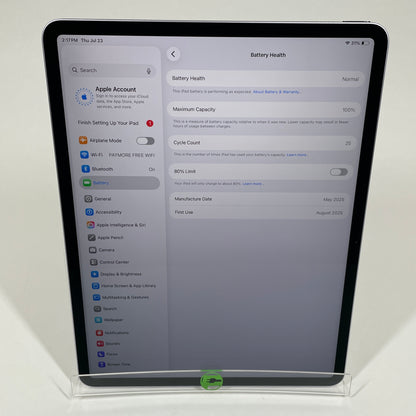 WiFi Only Apple iPad Air 13" M3 256GB Purple MCNR4LL/A