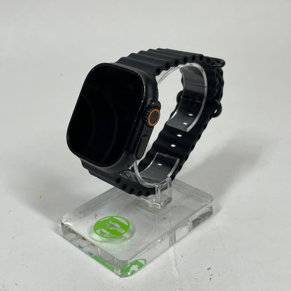 Unlocked Apple Watch Ultra 2 49MM Black Titanium Black Ocean Band MX4P3LW/A