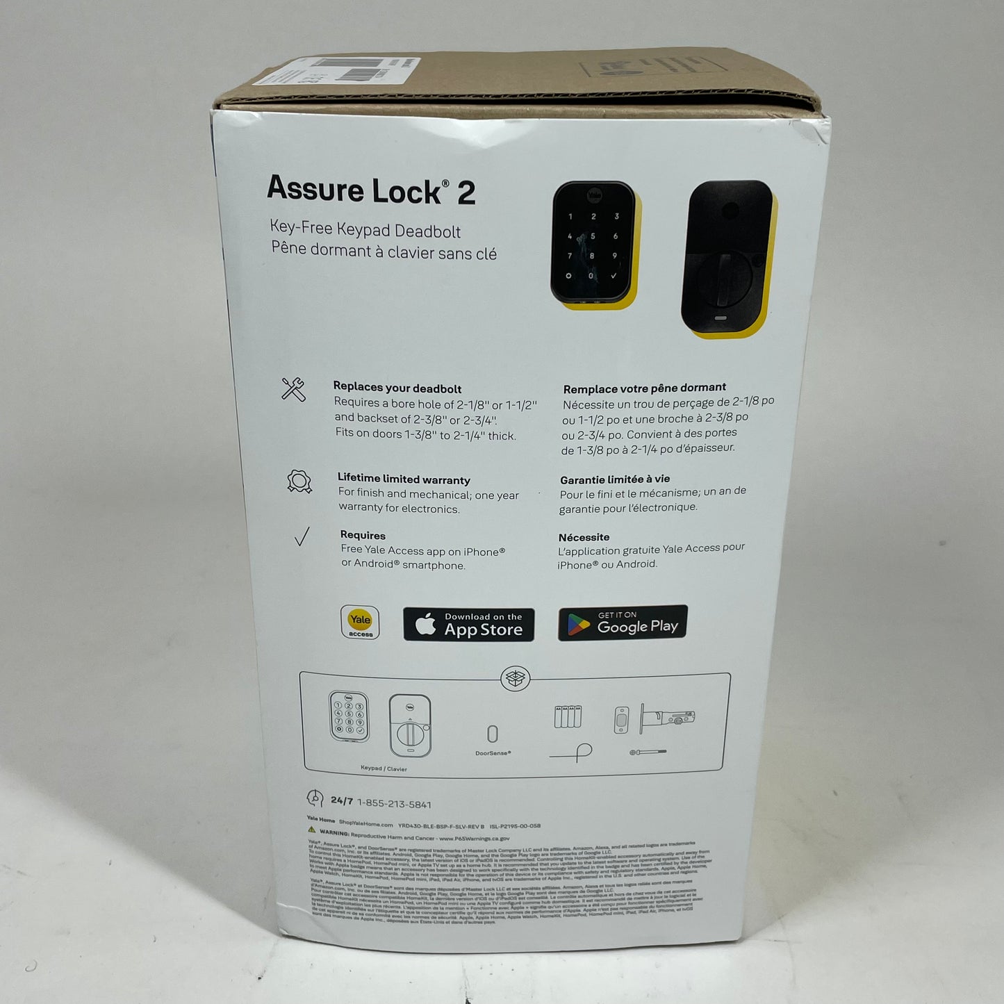 Yale Assure Lock 2 Key-Free Keypad YRD430-BLE-BSP Black Suede Bluetooth