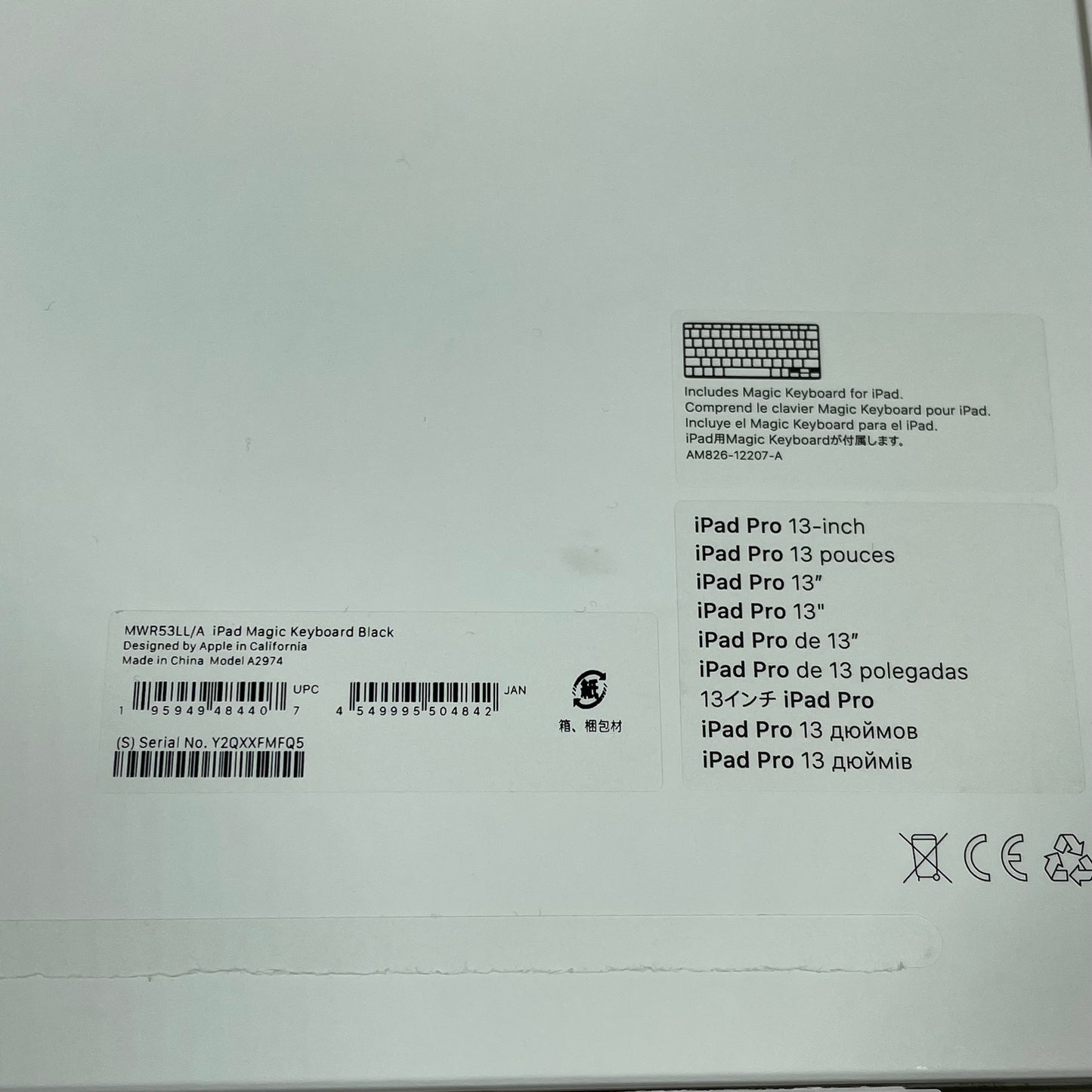 Apple Magic Keyboard Folio 13" Keyboard Folio Case Black MWR53LL/A