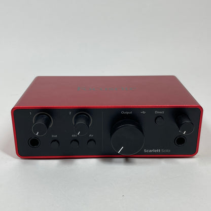 Focusrite Scarlett Solo 4th Gen 2-in / 2-out USB Audio Interface