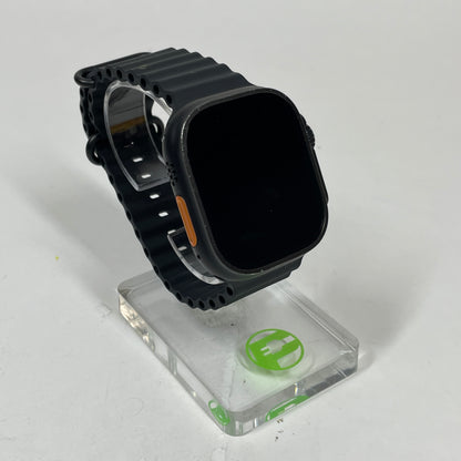 Unlocked Apple Watch Ultra 2 49MM Black Titanium Black Ocean Band MX4P3LW/A