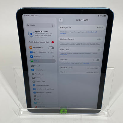 WiFi Only Apple iPad 11" (A16) 128GB Blue MD4A4LL/A