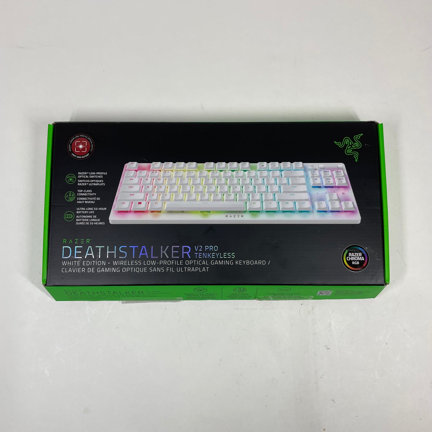 Razer Deathstalker v2 Pro RZ03-0437 Wireless Keyboard White