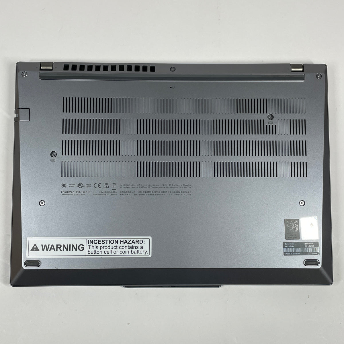 Lenovo ThinkPad T14 Gen 5 21ML-0089US 14" Core Ultra 7 155U 1.7GHz 16GB RAM 512GB SSD