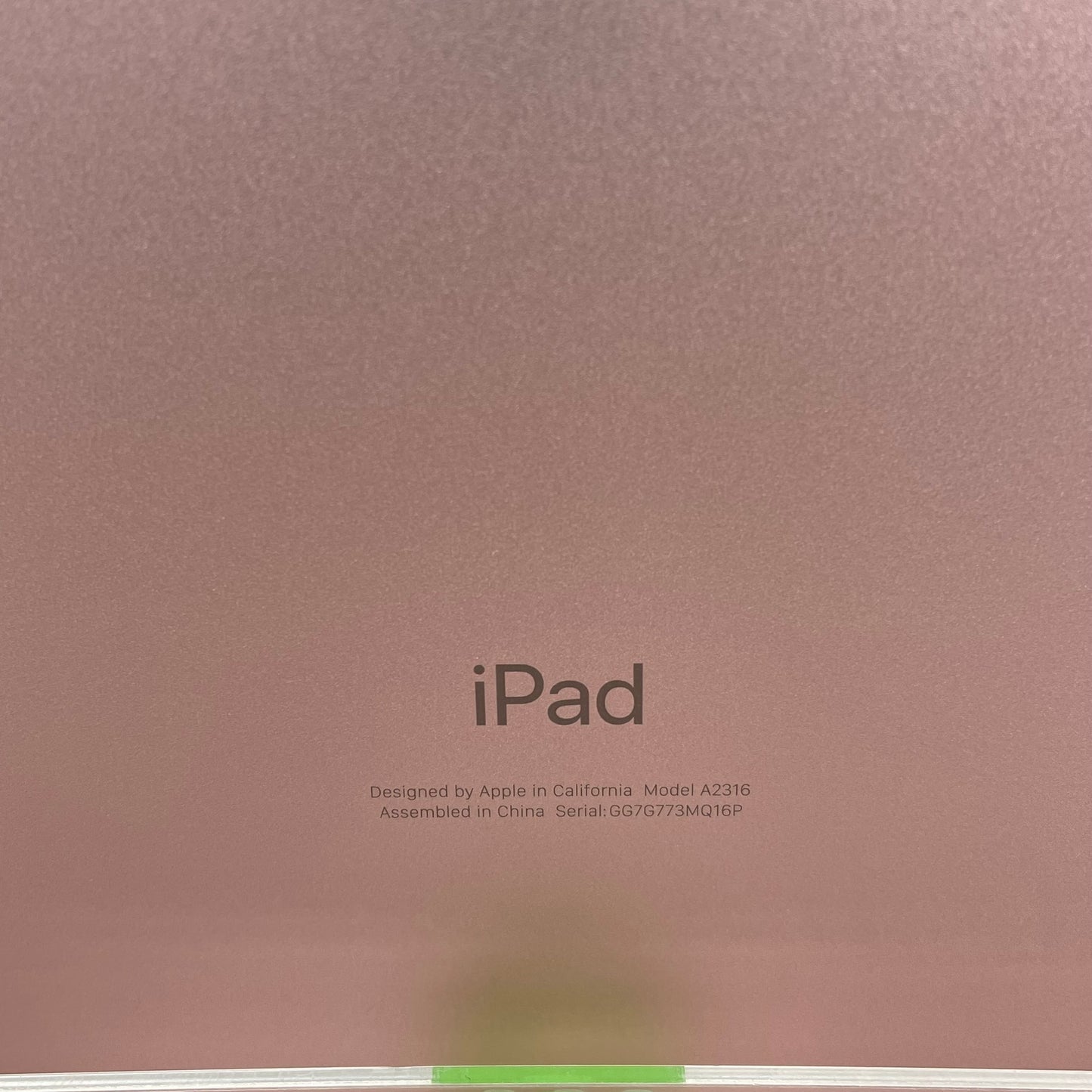 WiFi Only Apple iPad Air 4th Gen 64GB Rose Gold MYFP2LL/A