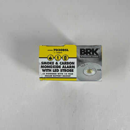 BRK Smoke & Carbon Monoxide Alarm w/ LED Strobe 7030BSL