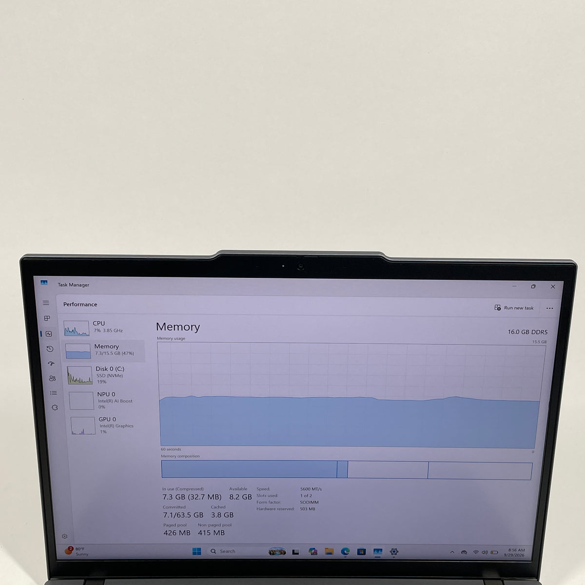 Lenovo ThinkPad T14 Gen 5 21ML-0089US 14" Core Ultra 7 155U 1.7GHz 16GB RAM 512GB SSD