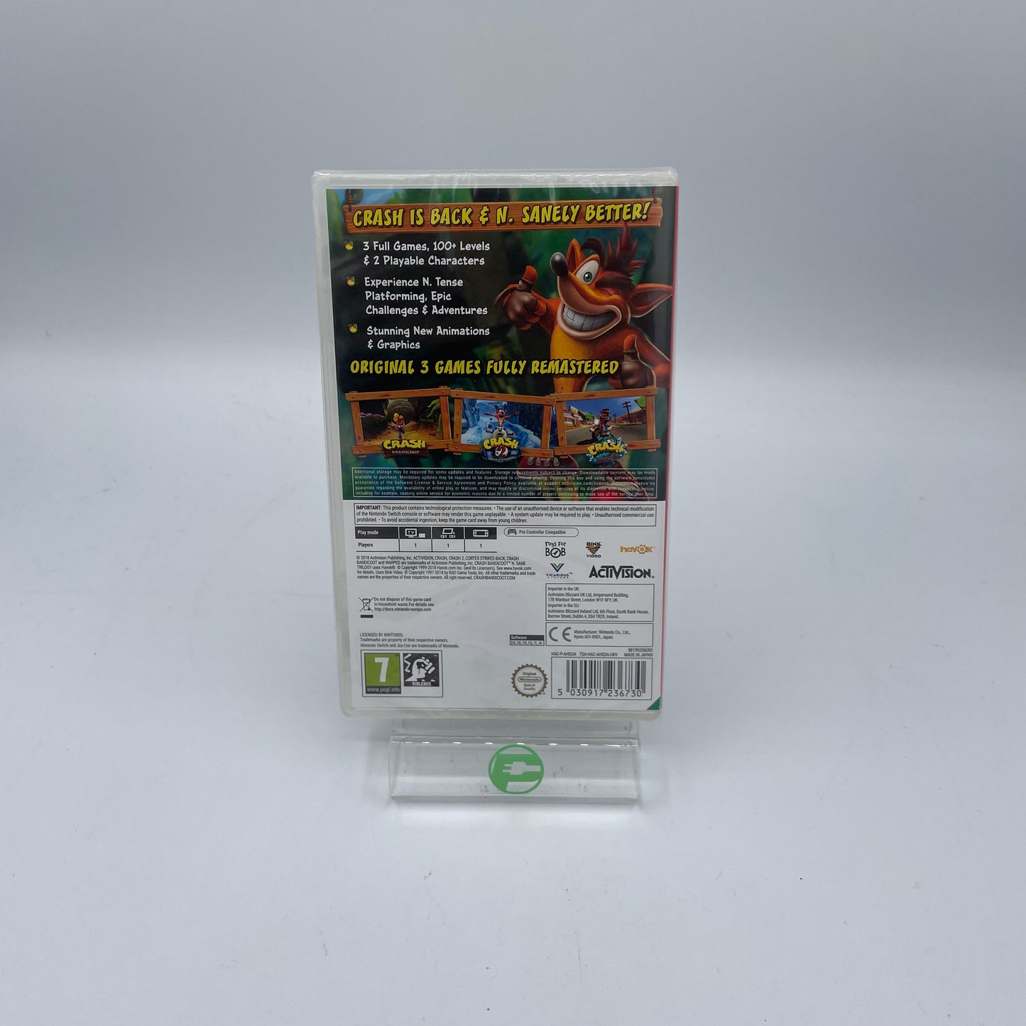 New Crash Bandicoot N. Sane Trilogy (Nintendo Switch, 2018)